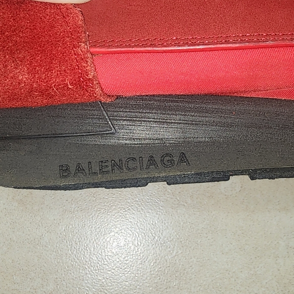 Balenciaga Red Slip-On‎ Athletic Sneakers, Size 41. main image 6